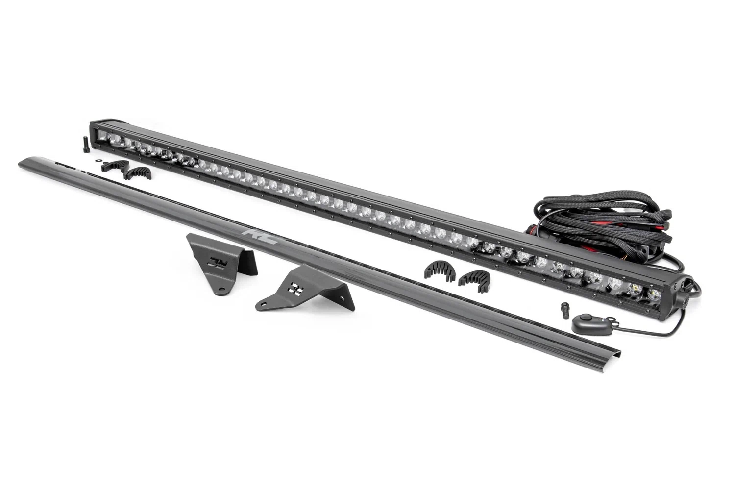 Fits Ford Bronco(21-24) LED Light Upper Windshield 40_ Black Single Row 71041